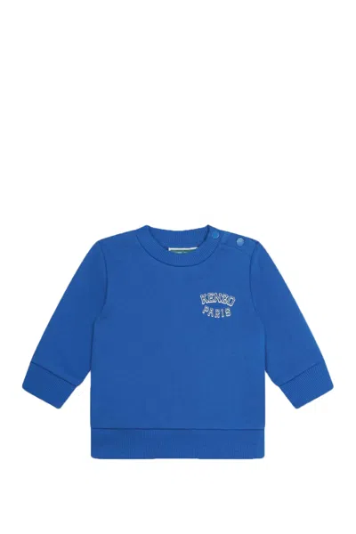 Kenzo Kids' Cotton Sweatshirt In Blue