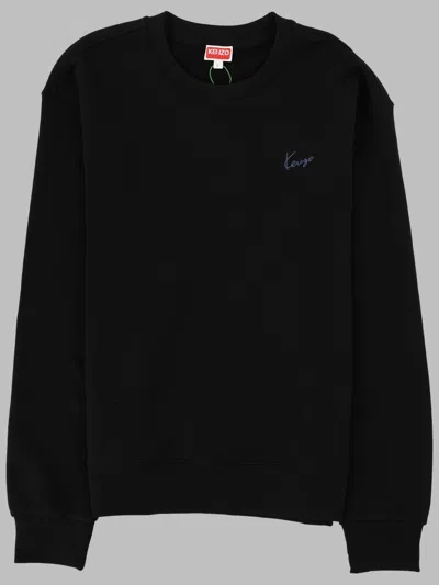 Kenzo Cotton Sweatshirt For Men In Black