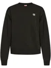 Kenzo Black Sweatshirt With Logo In Black