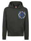Kenzo Cotton Sweatshirt With Unique Graphic Design And Luxurious Feel In Green