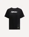 Kenzo Graphic Print Cotton T-shirt For Comfort In Black