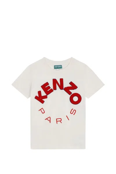 Kenzo Kids' Cotton T-shirt In White
