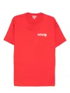 Kenzo Crew Neck T-shirt Short Sleeves In Red