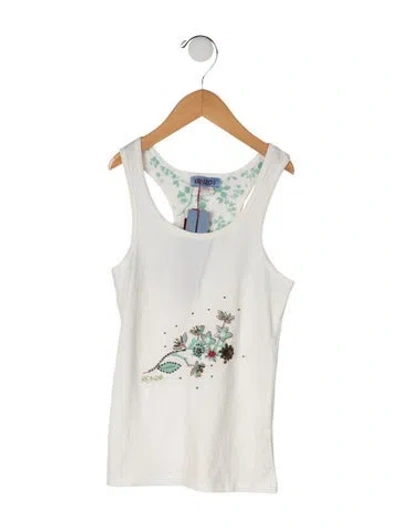 Pre-owned Kenzo Kids' Cotton Tank Top In Neutrals