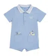 Kenzo Cotton Tiger Playsuit In Blue