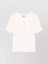 Kenzo Crew Neck Knit Top With Short Sleeves