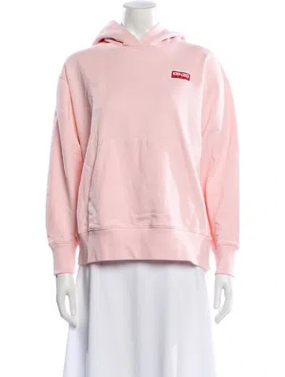 Pre-owned Kenzo Crew Neck Long Sleeve Hoodie In Pink