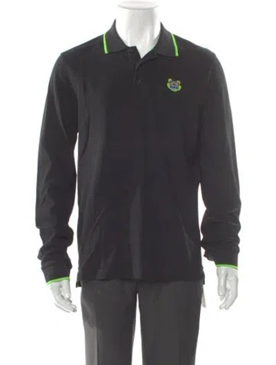Pre-owned Kenzo Crew Neck Long Sleeve Polo Shirt In Multi