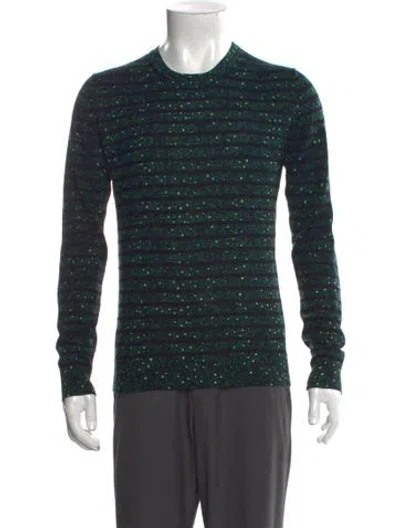 Pre-owned Kenzo Crew Neck Long Sleeve Pullover In Green