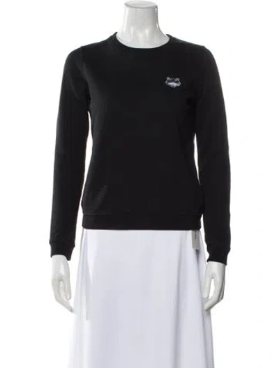 Pre-owned Kenzo Crew Neck Long Sleeve Sweatshirt In Black