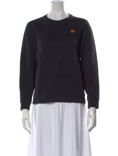 Pre-owned Kenzo Crew Neck Long Sleeve Sweatshirt In Black