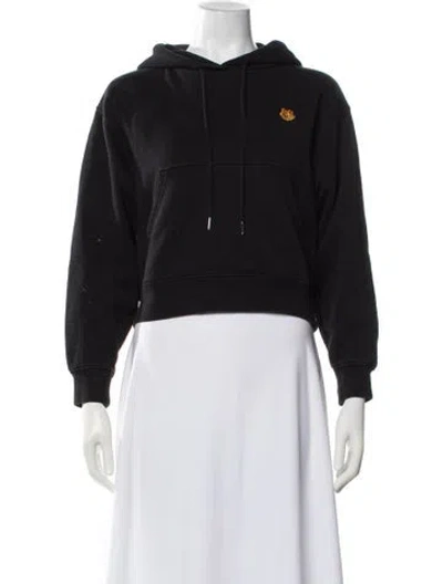 Pre-owned Kenzo Crew Neck Long Sleeve Top In Black