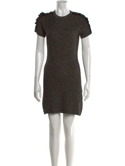 Pre-owned Kenzo Crew Neck Mini Dress In Multi