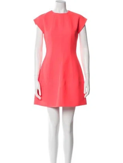 Pre-owned Kenzo Crew Neck Mini Dress In Pink