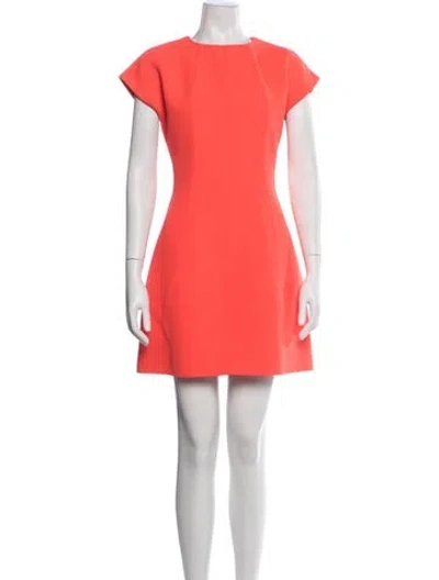 Pre-owned Kenzo Crew Neck Mini Dress In Pink
