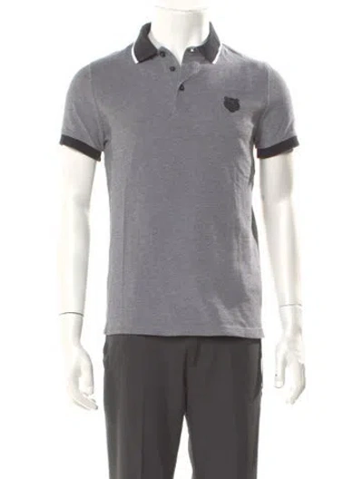 Pre-owned Kenzo Crew Neck Short Sleeve Polo Shirt In Gray