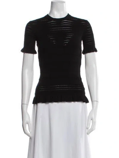 Pre-owned Kenzo Crew Neck Short Sleeve Top In Black