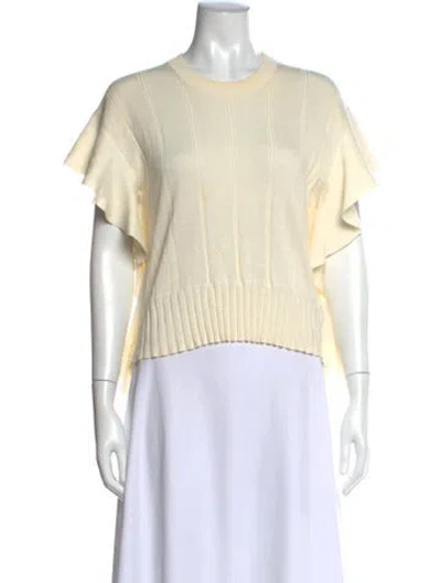 Pre-owned Kenzo Crew Neck Short Sleeve Top In Neutral
