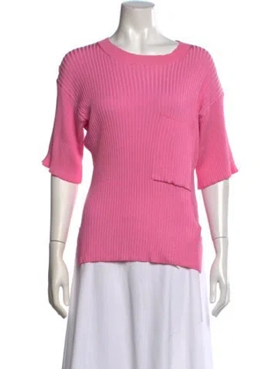 Pre-owned Kenzo Crew Neck Short Sleeve Top In Pink