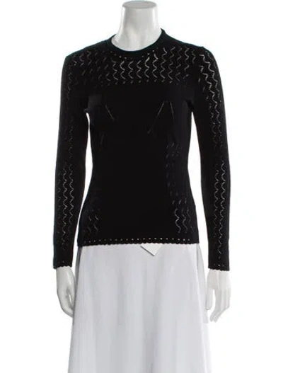 Pre-owned Kenzo Crew Neck Sweater In Black