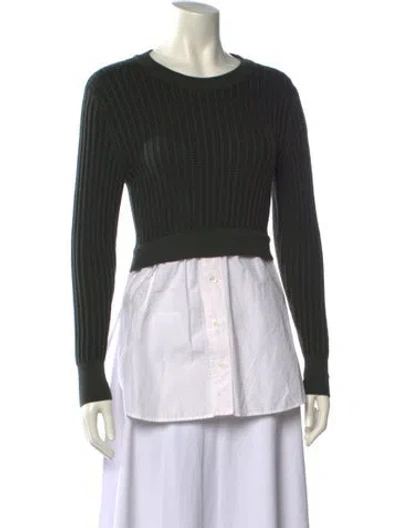 Pre-owned Kenzo Crew Neck Sweater In Green