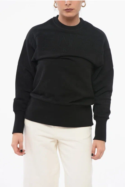Kenzo Crew Neck Sweatshirt With Embroidered Logo