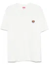 Kenzo "lucky Tiger" Embroidered T-shirt. In White