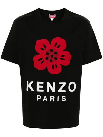 KENZO CREW NECK T-SHIRT WITH PRINT KENZO