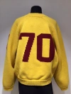 Kenzo Flower Cotton And Wool Sweater In Yellow