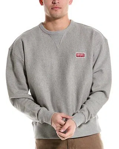Pre-owned Kenzo Crewneck Oversized Sweatshirt Men's In Gray