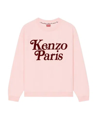 Kenzo Crewneck Sleeved Sweatshirt In Pink