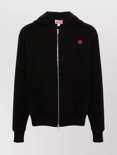 KENZO CREWNECK SWEATER WITH BOKE FLOWER MOTIF