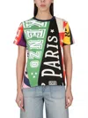Kenzo Graphic Print Crewneck T-shirt In Multicolour