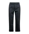 Kenzo Cropped Straight-leg Trousers In Black