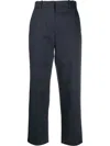 Kenzo Elegant Blue Cropped Trousers In Blau