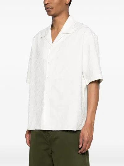 Kenzo Cuban Collar Shirt White Man
