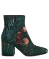 Kenzo Daria Ankle Boots In Green