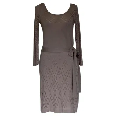 Pre-owned Kenzo Day Dress Size S In Gray
