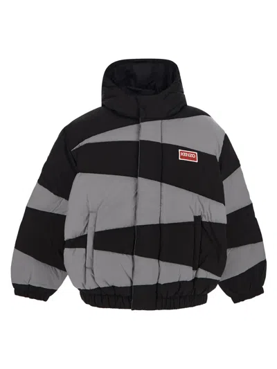 Kenzo Dazzle Stripe Padded Jacket In Multi