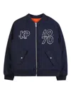 Kenzo Long-sleeved Jacket In Blue