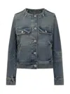 Kenzo Jacket In Stretch Japanese Denim