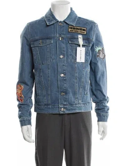 Pre-owned Kenzo Denim Jacket In Blue