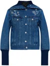 Kenzo Long-sleeved Denim Jacket In Blue