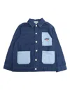 Kenzo Blue/light Blue Denim Jacket In Gray