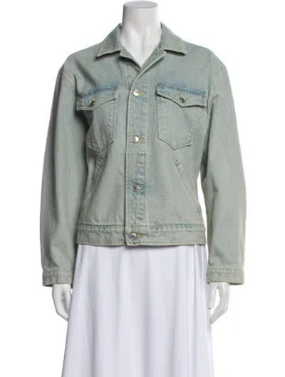 Pre-owned Kenzo Denim Jacket In Green