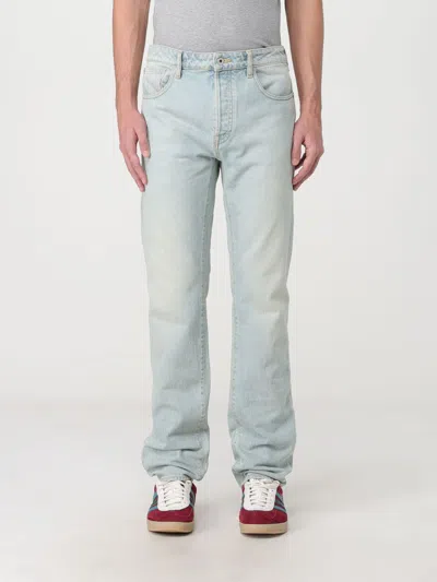 Kenzo Medium Stone Bara Slim Jeans In Blue