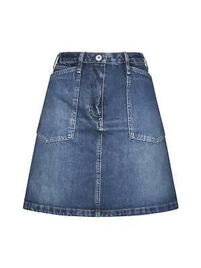 Pre-owned Kenzo Denim Mini Skirt In Blue