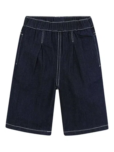 Kenzo Babies' Denim Shorts In Blue