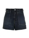 Kenzo Women Denim Shorts In Blue
