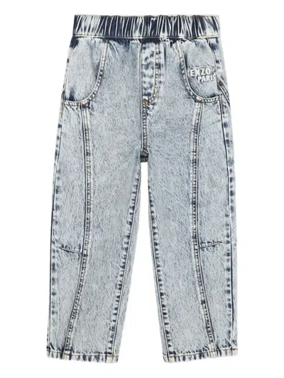 Kenzo Kids' Distressed Jeans In Blue